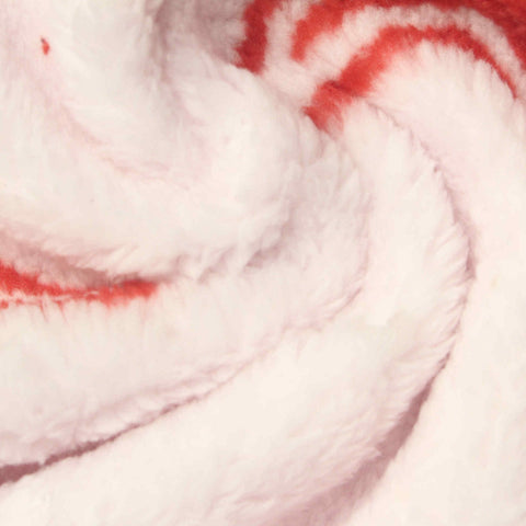 Red Geometric-Line Interlock Knit, Polyester