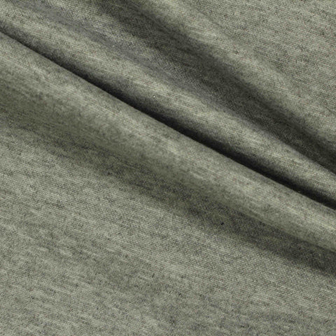 Heathered Grey-Green Marl Interlock Knit, Polyester