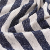 Navy Horizontal-Stripe French Terry, Cotton-Poly — photo 3