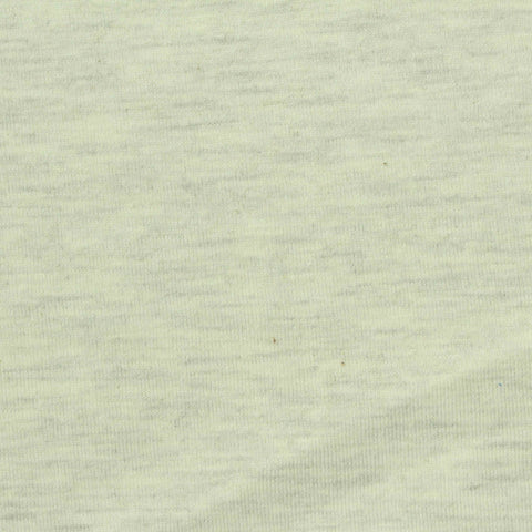 Light Yellow-Green Marl Jersey Knit, Poly-Cotton