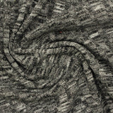 Black Heather Rib Knit, Viscose-Poly — photo 3