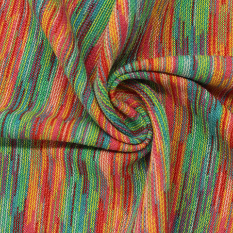 Pink Vertical-Stripe Mesh, Polyester