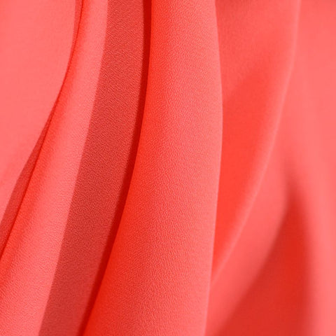 100% Polyester Linen-Look Fabric, 115 gsm, 147 cm — Red, ref EF-8535