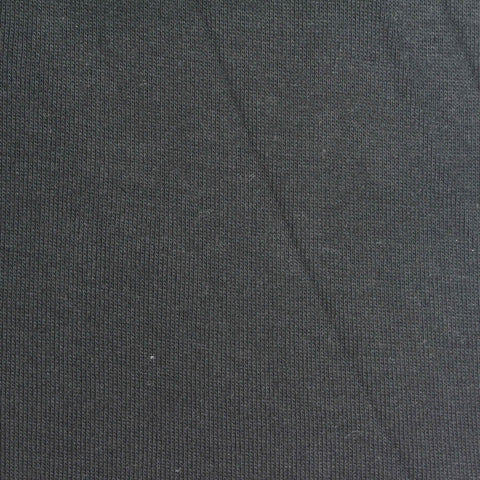 Black Rib Knit, Cotton-Poly