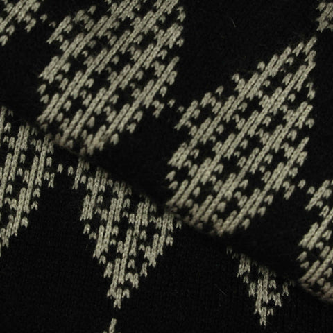 Black Diamond Chunky Knit, Viscose-Poly, 437 gsm