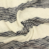 Cream Horizontal-Stripe Chunky Knit, Viscose-Poly — photo 3