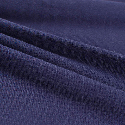 Viscose Stretch Jersey Knit Fabric, 150 gsm — Navy