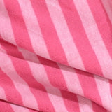 Pink Vertical-Stripe Chunky Knit, Polyester — photo 3