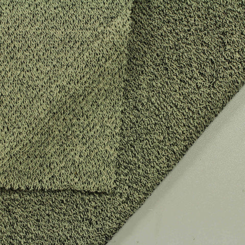Light Green Marl Chunky Knit, Cotton, 250 gsm