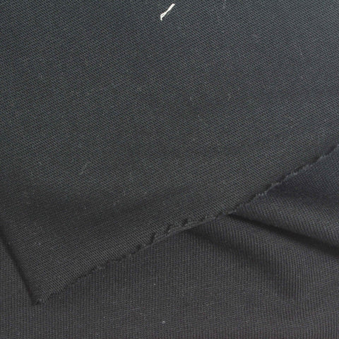 100% Cotton Jersey Knit Fabric, 245 gsm, 160 cm — Black