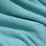 Turquoise Marl Chunky Knit, Cotton-Poly — photo 3
