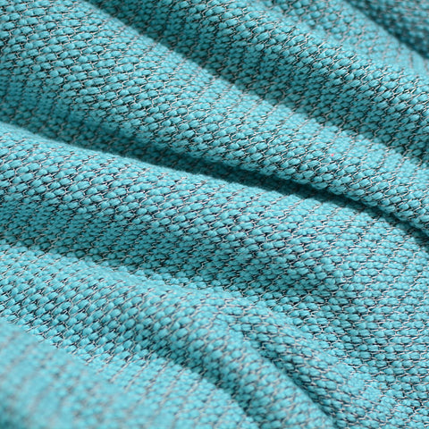 Turquoise Marl Chunky Knit, Cotton-Poly