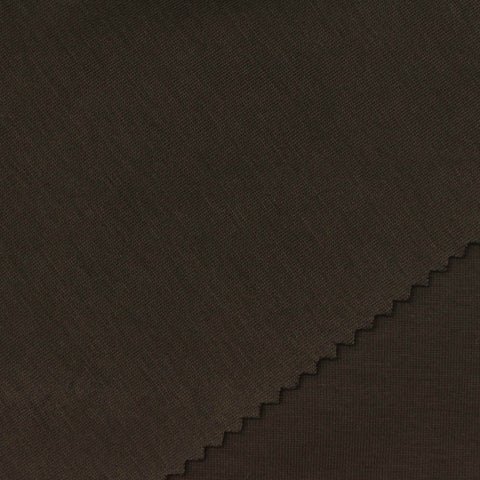 Cotton Polyester Stretch Scuba Knit Fabric, 260 gsm, 165 cm — Brown