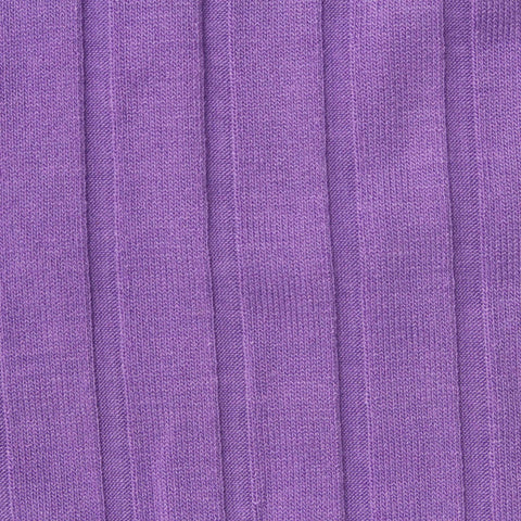 Polyester Viscose Stretch Rib Knit Fabric, 180 gsm, 152 cm — Purple
