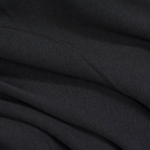 Viscose Stretch Jersey Knit Fabric, 175 gsm, 165 cm — Black