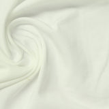 Cotton Modal Stretch Jersey Knit Fabric, 160 gsm, 165 cm — White — photo 3