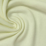 Polyester Cotton Stretch Rib Knit Fabric, 300 gsm, 145 cm — Green — photo 3