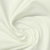 Brushed 100% Polyester Jersey Knit Fabric, 185 gsm, 175 cm — White — photo 3