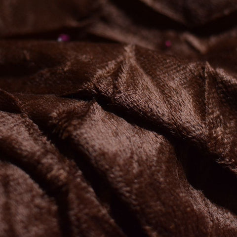 Fleece Fabric, 190 gsm, 168 cm — Brown