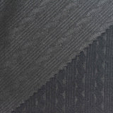 Light Grey Geometric Interlock Knit, Poly-Cotton — photo 3