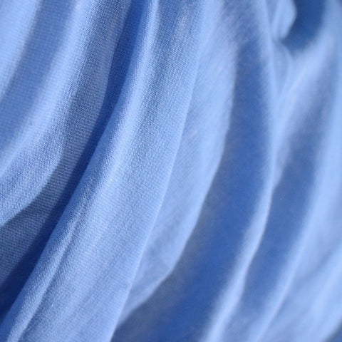 Light Blue Marl Jersey Knit, Polyester, 164 gsm