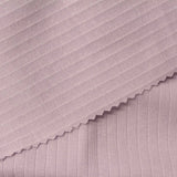 Cotton Stretch Rib Knit Fabric, 213 gsm, 164 cm — Pink — photo 3