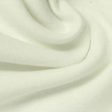 Brushed Cotton Polyester French Terry Fabric, 266 gsm, 170 cm — White — photo 3