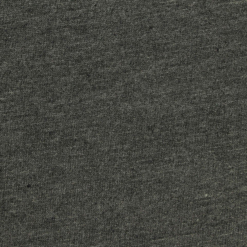 Dark Grey Heathered-Marl Jersey Knit, 160 cm, ref EF-274281