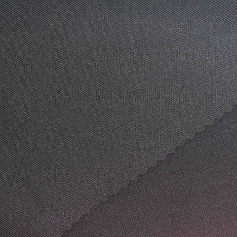 Modal Polyester Stretch Scuba Knit Fabric, 265 gsm — Black