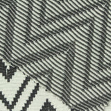 Dark Grey Zigzag Jacquard, Polyester — photo 3