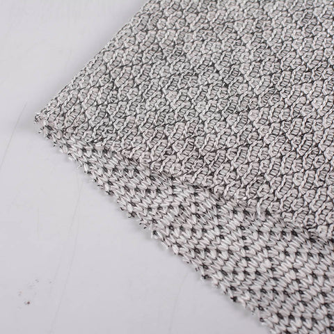 Dark Grey Marl Chunky Knit, Poly-Viscose, 169 gsm