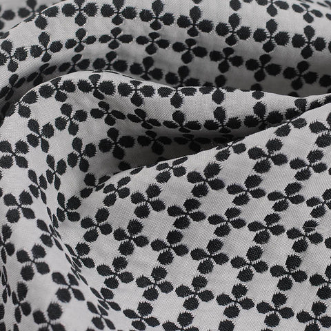 Floral 100% Polyester Woven Fabric, 305 gsm, 143 cm — Grey