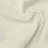 Cotton Polyester Rib Knit Fabric, 197 gsm, 140 cm — Beige — photo 3