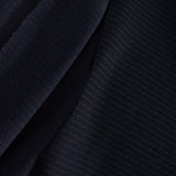 Dark Blue Marl Interlock Knit, Polyester — photo 3