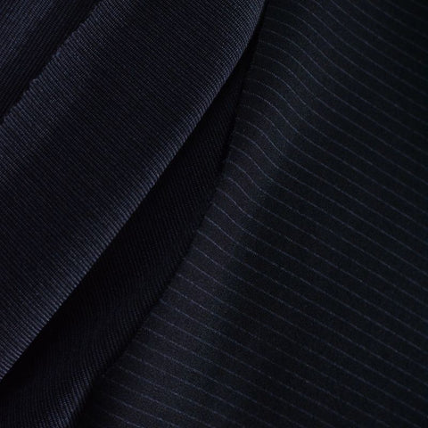 Dark Blue Marl Interlock Knit, Polyester, 459 gsm
