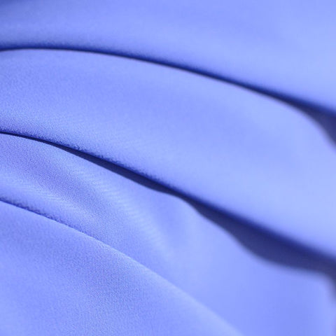 Polyester Stretch Chiffon Fabric, 75 gsm, 147 cm — Blue