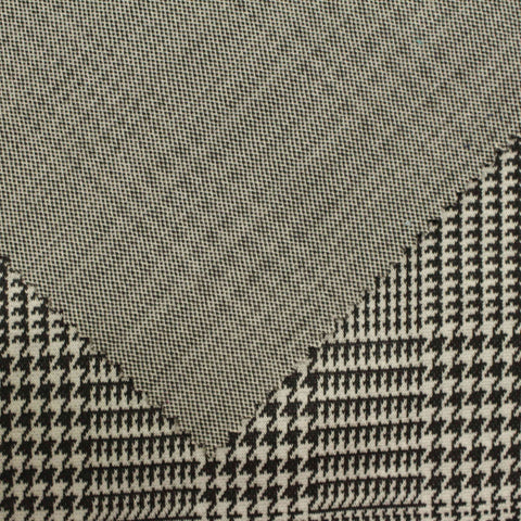 Black Plaid Jacquard, Polyester, 245 gsm