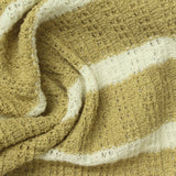 Cream Horizontal-Stripe Rib Knit, Poly-Viscose — photo 3