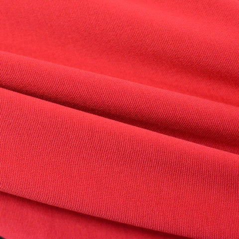 Polyester Viscose Stretch Ponte Knit Fabric, 320 gsm, 160 cm — Red, ref EF-2249