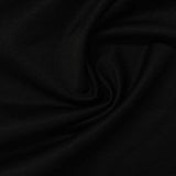 Brushed 100% Polyester Jersey Knit Fabric, 211 gsm, 150 cm — Black — photo 3