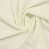 Polyester Stretch Rib Knit Fabric, 225 gsm, 136 cm — White — photo 3