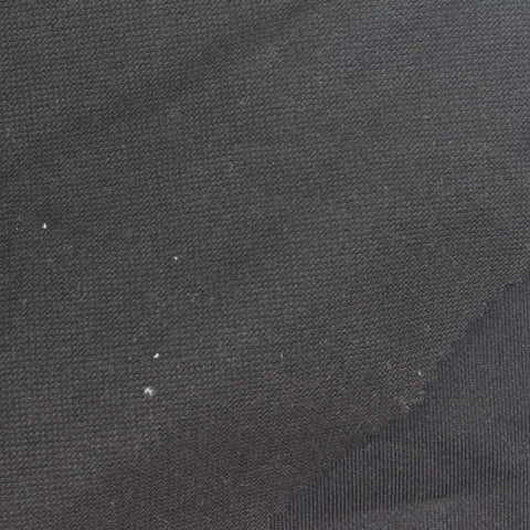 Polyester Cotton Stretch Piqué Knit Fabric, 270 gsm, 165 cm — Black