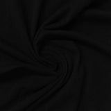 100% Cotton Jersey Knit Fabric, 155 gsm, 160 cm — Black — photo 3