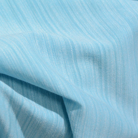 Yarn-Dyed Polyester Stretch Knit Fabric, 170 gsm, 155 cm — Blue