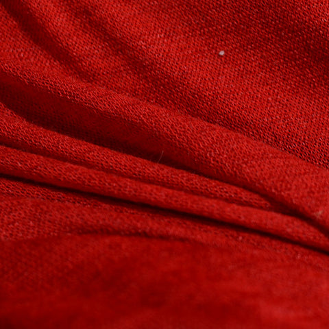 100% Polyester Knit Fabric, 130 gsm, 170 cm — Red