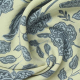 Blue Floral Woven, Polyester — photo 3