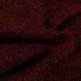 Red Marl Interlock Knit, Poly-Cotton — photo 3