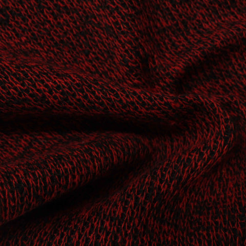 Red Marl Interlock Knit, Poly-Cotton, 330 gsm, 160 cm, ref EF-220627