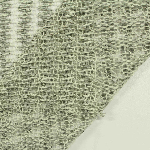 Light Green Geometric-Grid Chunky Knit