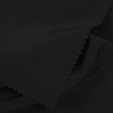 Polyester Stretch Chiffon Fabric, 135 gsm — Black — photo 3